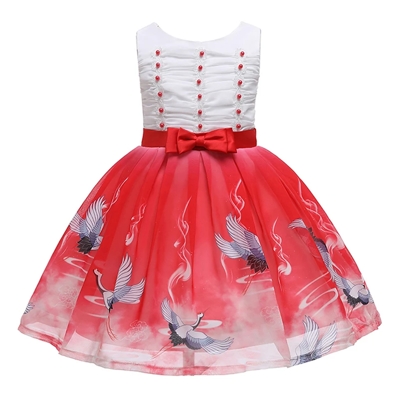 summer Kids dress 3-14yrs girls princess children Half sleeve applique dresses wedding party sweet prom | Детская одежда и обувь