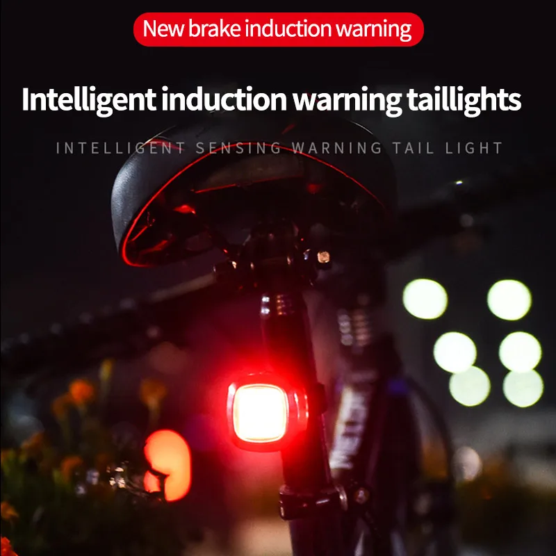 

USB Chargeable Mountain Five Modes Bike Cycling Light Tail-Lamp Bicycle Light Bike Taillight Waterproof Riding Rear LED Light