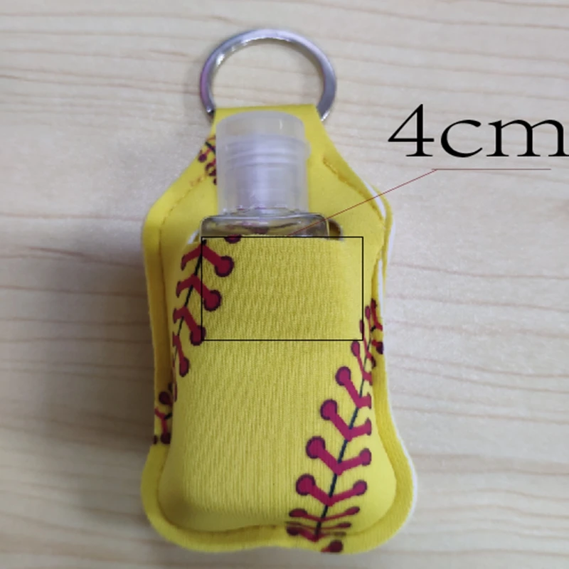 100pcs/lot Neoprene Hand keyring 30ML Sanitizer Bottle Holder Keychain Bags Key Rings soap 10*6cm | Дом и сад