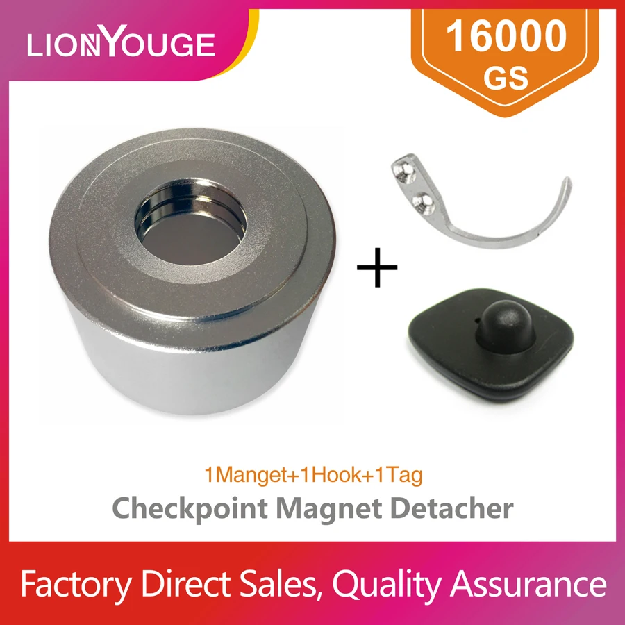 Retail store theft alarm tag remover,16000GS magnet tag detacher checkpoint tag detacher1pcs
