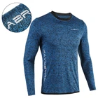 Новая спортивная рубашка, мужские футболки для фитнеса и бега, спортивный топ с длинным рукавом, прочная футболка для фитнеса и бега, топ для бега и бодибилдинга, одежда