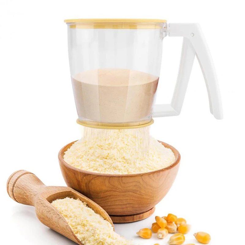 Новое поступление ручное сито для муки мелкоячеистый фильтр сахара дуршлаги