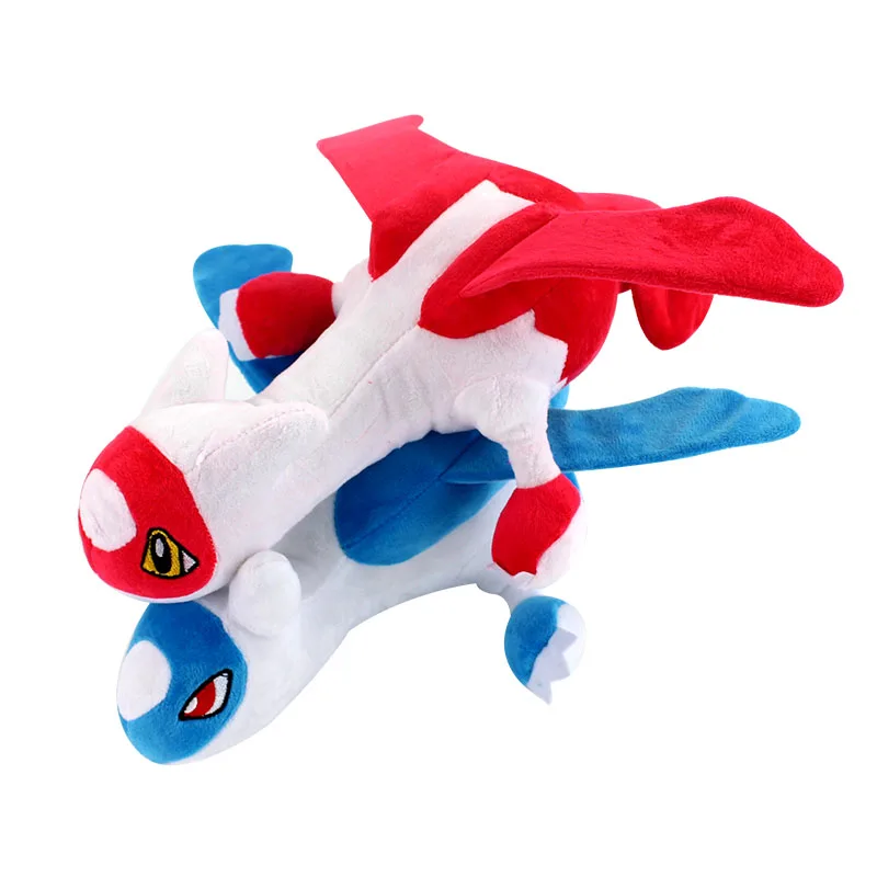 Anime surrounding Latias Latios kawaii plush toys creative blue and red doll Pokemoned gift the guardian god of water city | Игрушки и