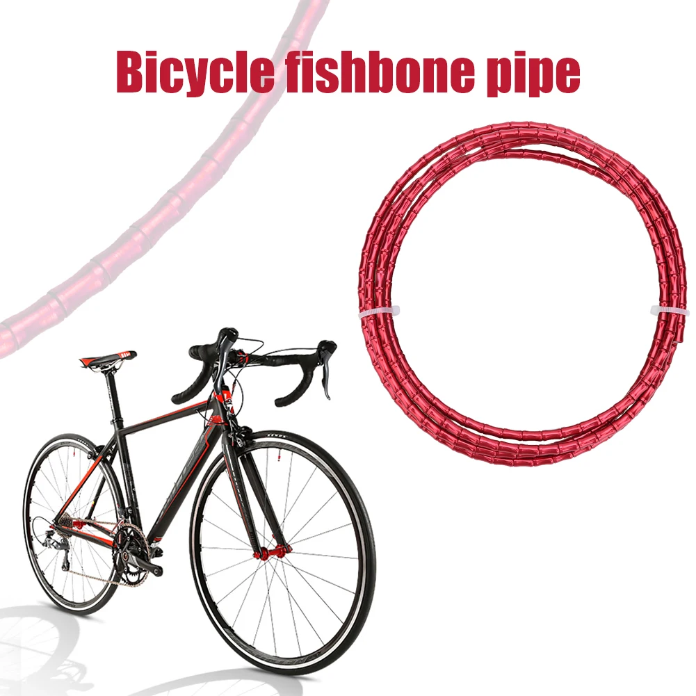 

MTB Road Bike Bamboo Link Cable Bicycle Brake Line Derailleur Aluminum Links Cable Pipe Bike Shifting Wires Set