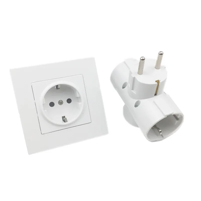 ЕС один оборот три Европейская электрическая розетка гнезда в Корею Пособия по