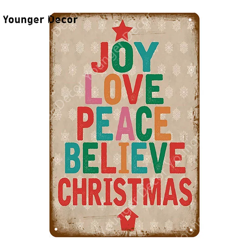 Joy Love Peace Happy металлические жестяные знаки короткий Романтический поэзионный