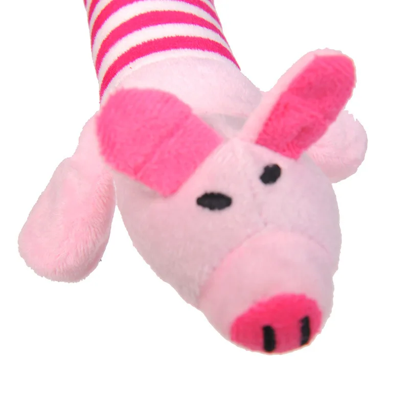 Милая собака кошка плюшевая пищалка искусственная забавная флисовая