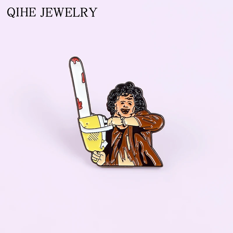 Кожаное эмали штырь ужасов значок из кинофильма &quotброшь рюкзак одежда отворот