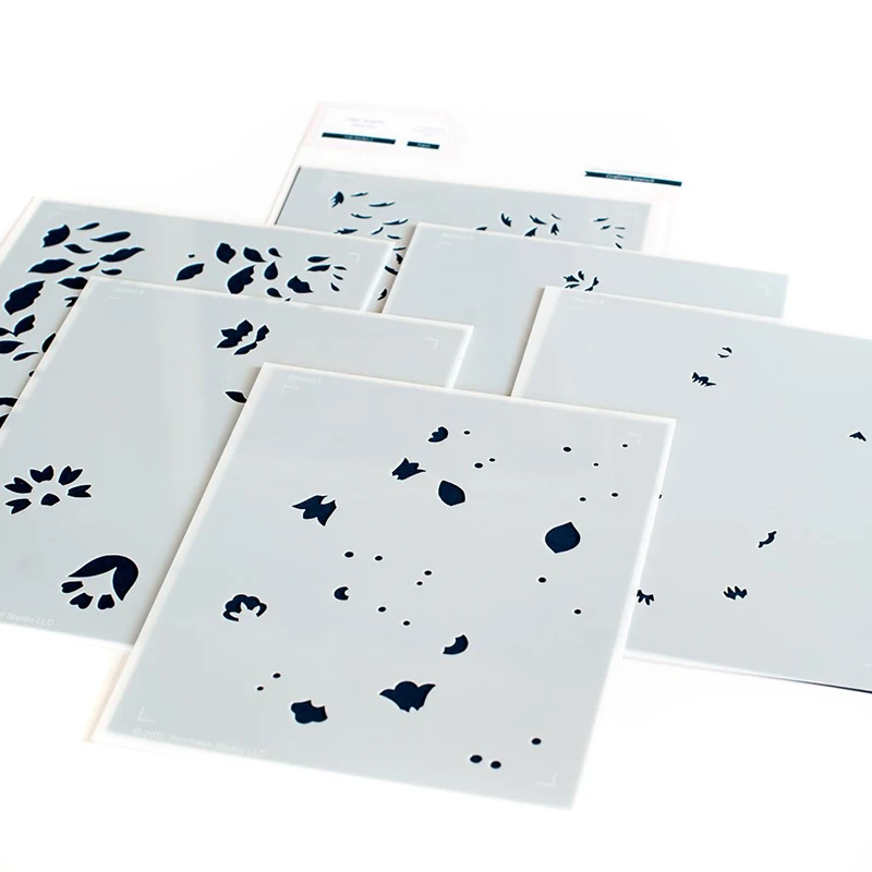 Новинка 2021 прозрачные штампы в форме цветка на День Благодарения набор