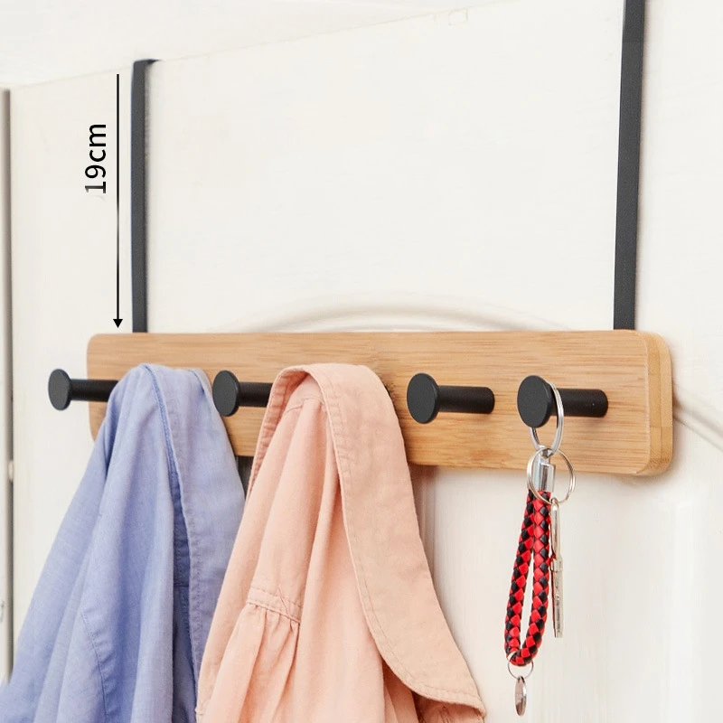 

Back Door Hook Household Creative Nail Free Clothes Hanger Hole Free Wall Coat Hook Bedroom Door Storage Rack