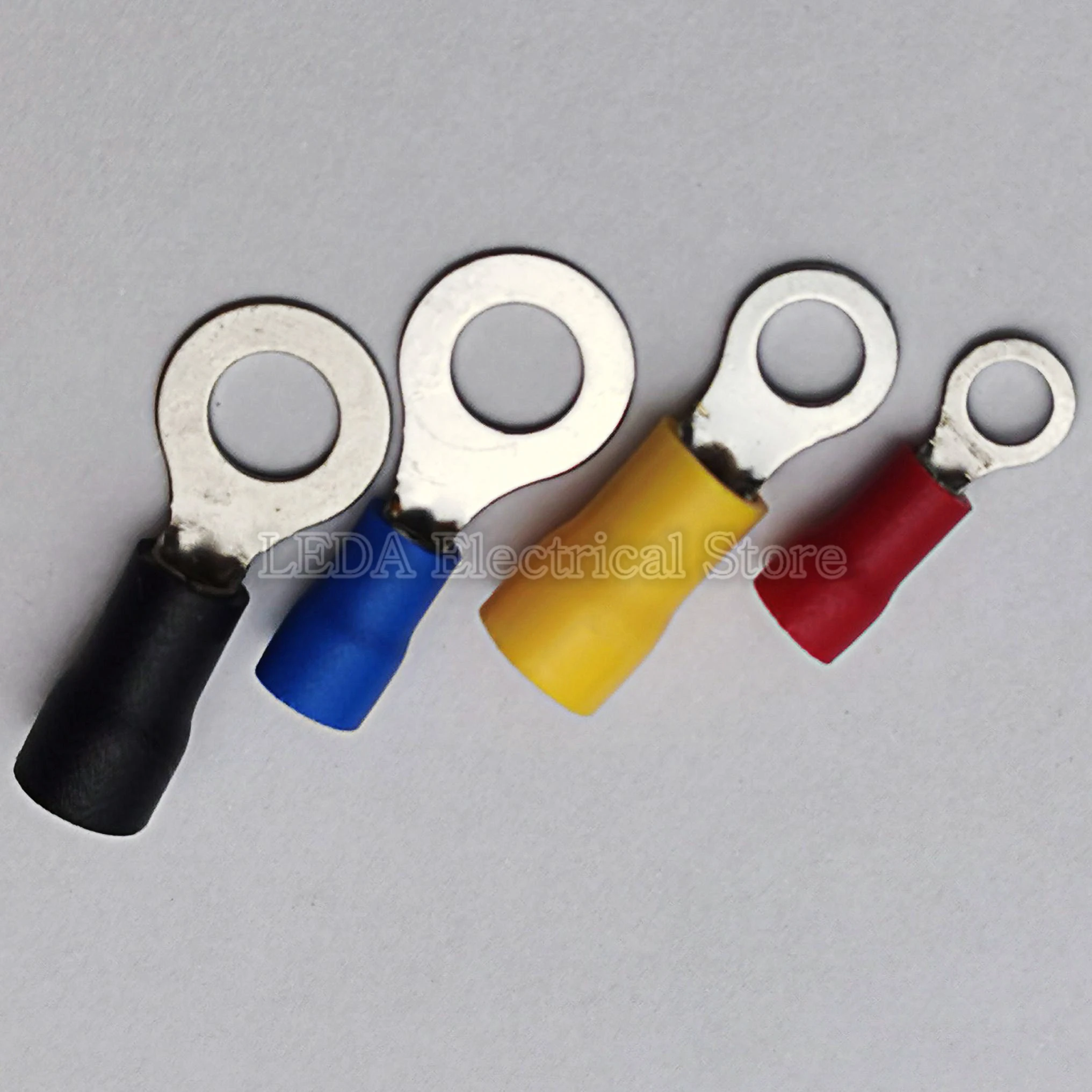 100 шт. RV2 3 5 8 холодный отжим клеммы O Тип круговой предварительно Изолированный