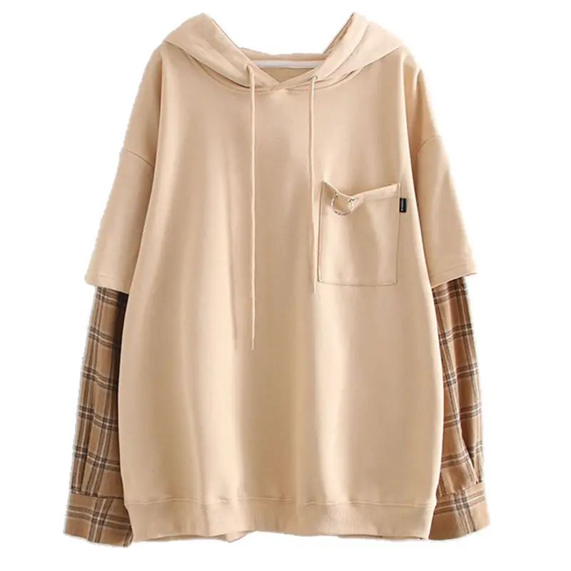 

HOUZHOU Winter Sweatshirt Women Korean Style Hoodies Women Oversized Loose Tops Cotton Long Sleeve Sweatshirts Streetwear Hoody