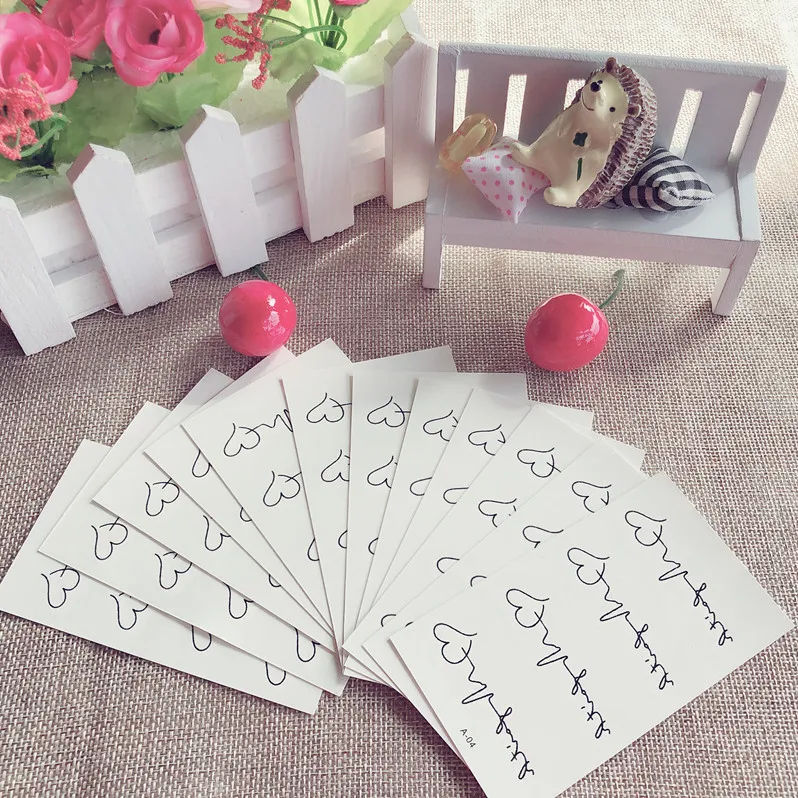

Unisex Products Temporary Tattoo Waterproof Stickers Make Up Love Heart Tattoo Sticker