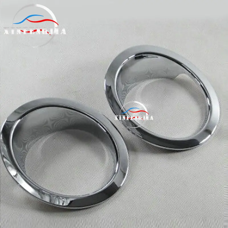 

For BMW X3 F25 11-14 Front Top Light + Bottom Fog Light Lamp Chrome Cover Trim