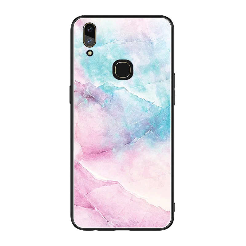 Роскошный чехол под мрамор для Vivo X27 Pro X21 UD X21i X20 X Play6 Coque 9H стеклянный ЧЕХОЛ ДЛЯ X9 X9S