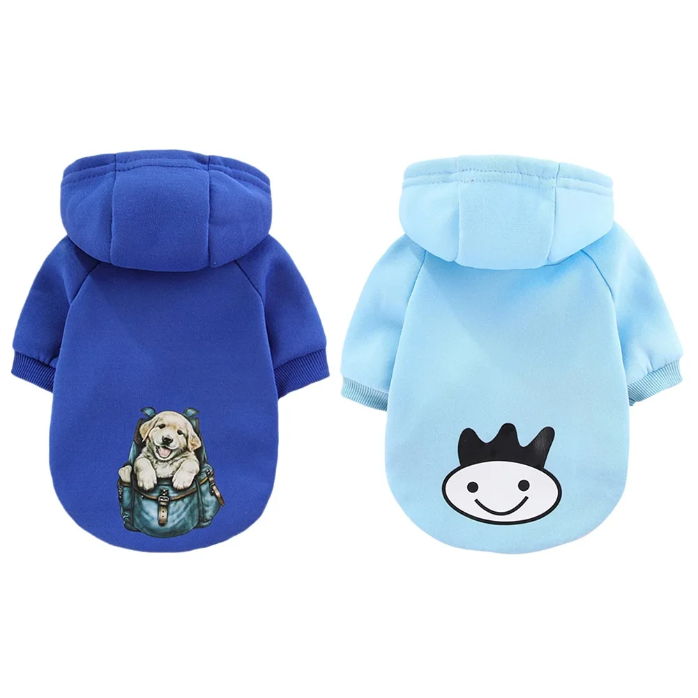 

Warm Dog Winter Clothes Cute Print Dog Coat Hoodies Pet Dogs Costume Jacket for French Bulldog Chihuahua Ropa Para Perro