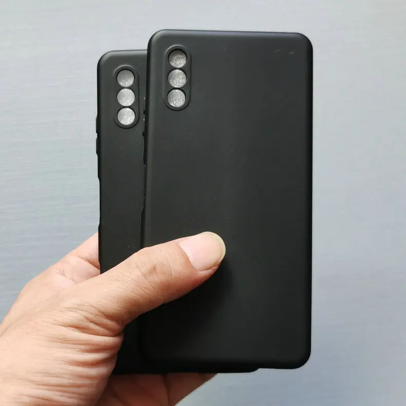 

Black Case For Sony Xperia Ace II Camera Protective Anti Scratch Protective Matte Soft Back Cover For Xperia Ace II Funda