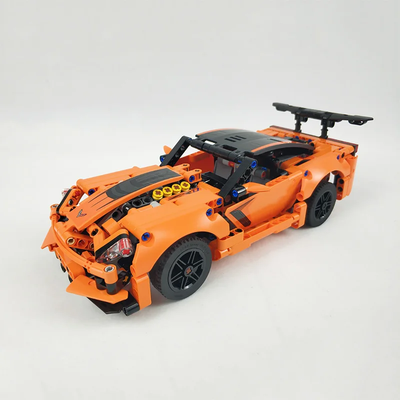 Decool строительные блоки 13384 593 шт Moc Chevrolet Corvette Zr1 Супер гоночный автомобиль модель