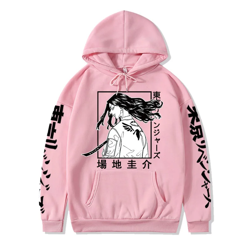 

Hot Sale Tokyo Revengers Anime Hoodie Baji Keisuke Manga Character Print Streetwear Women Men Loose Oversize Hooded Dropshipping