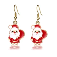 new ear hook creative womens earrings santa earrings
