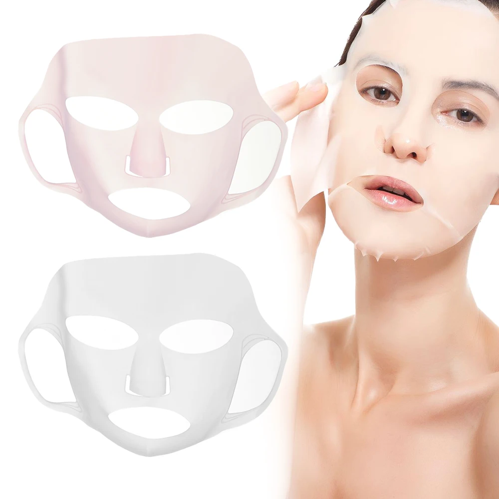 Многоразовая силиконовая маска для лица против морщин Укрепляющая подтяжка ушах