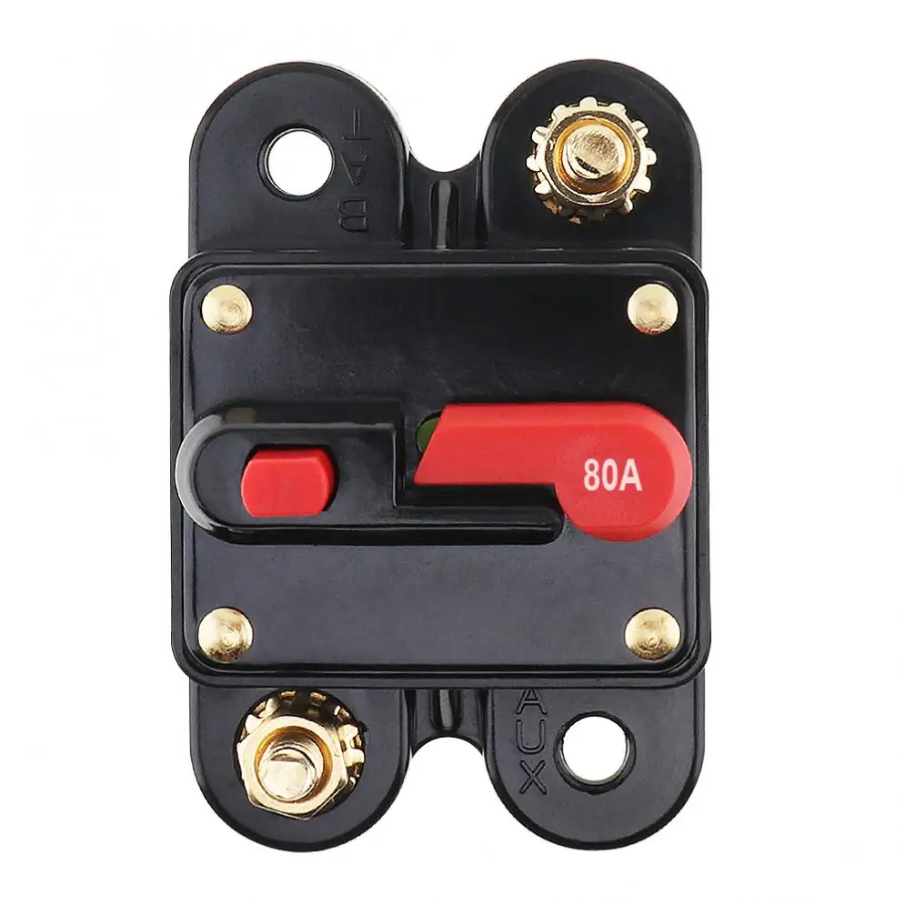 80A DC 12V автомобильный аудио усилитель выключатель предохранитель держатель AGU