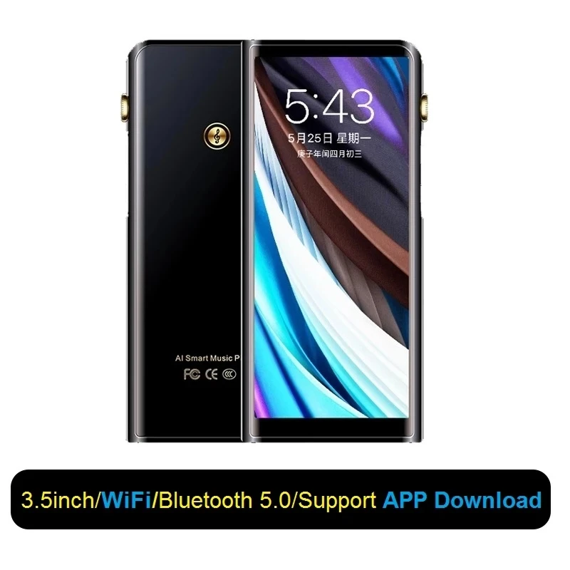Новинка T18 Android Wifi MP3 плеер Bluetooth 5 0 полный сенсорный экран 3 дюймов HiFi музыкальный с