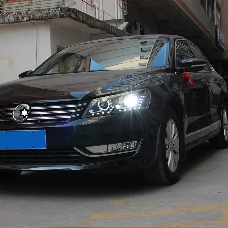 Автомобильные аксессуары для дневных ходовых автомобилей Drl Led Cob фары автомобильные фары в сборе 11 для Volkswagen Passat