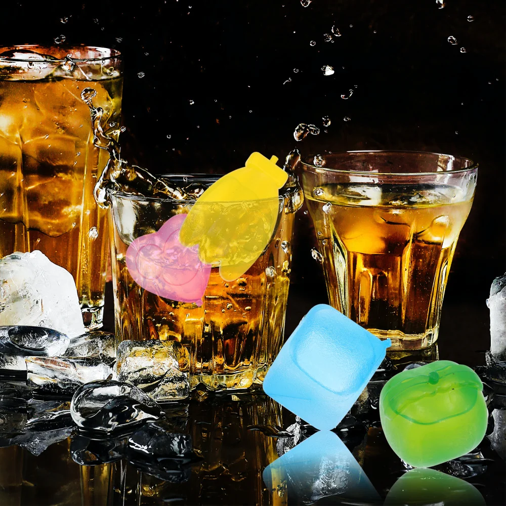 

30 Pcs Ice Cubes Reusable Ice Cubes for Outdoors and Bars (Assorted Color)