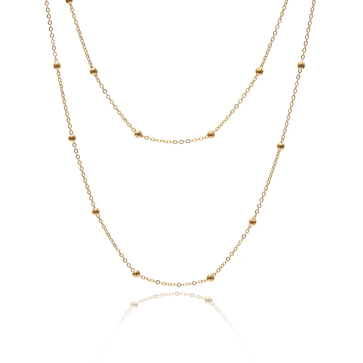 

Youvanic New Sexy Cross Copper Beads Body Chains Bikini Belly Bra For Women Harness Necklace Boho Beach Body Jewelry Chain