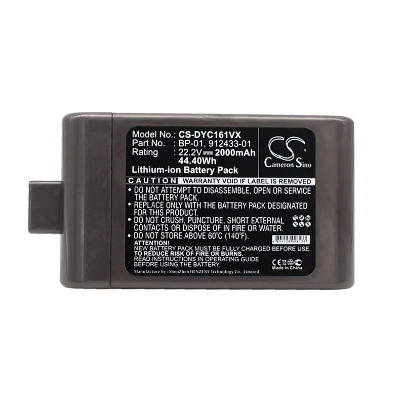 

CameronSino for DYSON D12 Cordless Vacuum DC16 DC-16 DC16 Animal DC16 Boat 912433-01 912433-03 912433-04 BP-01 battery