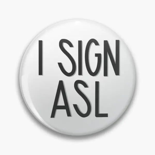 

I Sign ASL American Sign Language qck Soft Enamel Pin Cartoon Cute Gift Jewelry Lover Badge Hat Brooch Decor Collar Funny