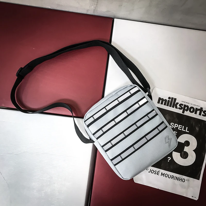 

Reflective Crossbody Bag Men Canvas Lightning Cute Messenger Bag Shoulder Bag Solid Color High Capacity Bag Square Bag