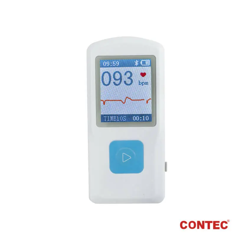 

Genuine CONTEC Handheld Portable ECG EKG Machine Heart Beat Monitor LCD USB Bluetooth PM10 with Software App for Ios Android