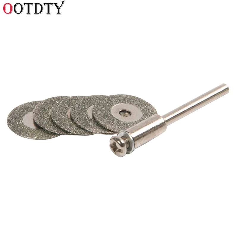 Наждачные алмазные режущие диски 5 шт. 22 мм 1 оправка для набора Dremel | Инструменты