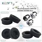 KQTFT протеиновая кожа бархатные Сменные амбушюры для Beyerdynamic DT770 DT880 DT990 Pro амбушюры детали амбушюры чехол подушка чашки