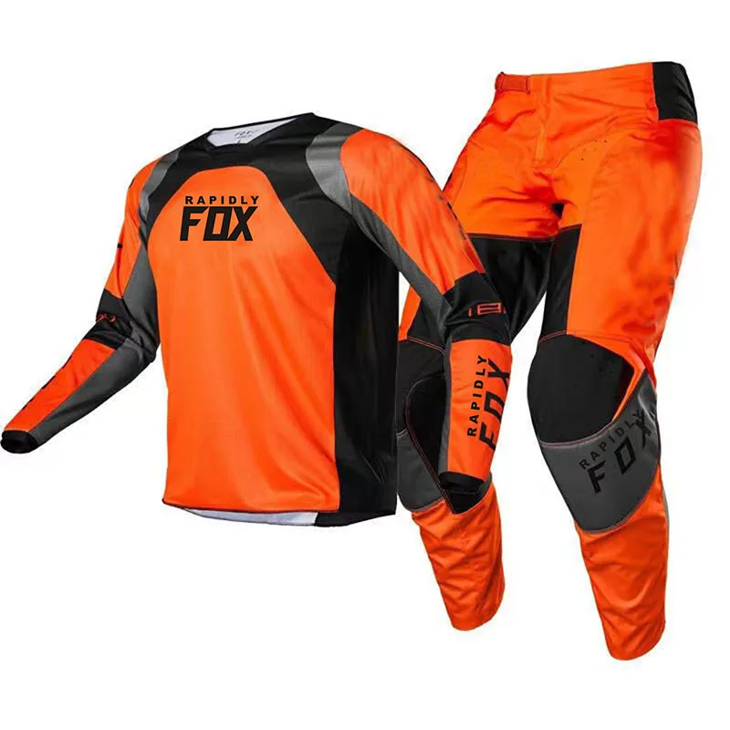 

NEW 2022 RAPIDLY FOX 180/360 enduro motocross gear set mx combo jersey pants motorbike clothing mtb suit flexair Off Road