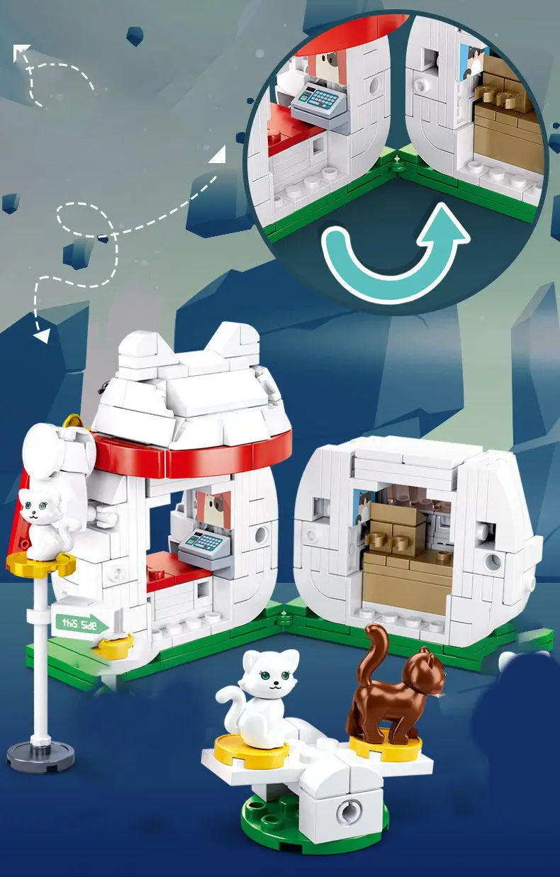 Миниатюрный Магазин музыкальных инструментов в городе магазин инструментов/Кот