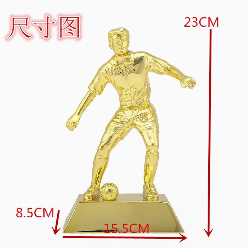 

Fine new plating Resin crafts football golden ball sports trophy the best toy gift for fans