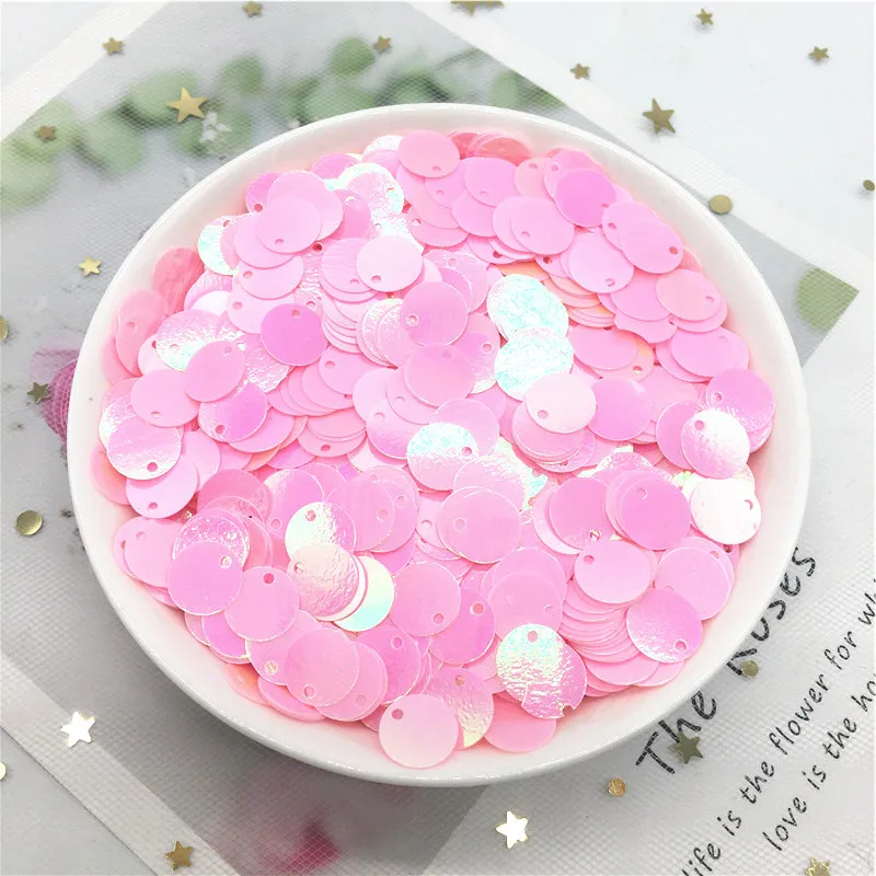 660 шт. 10 мм плоские круглые пайетки из ПВХ с 1 боковым отверстием Швейные Свадебные