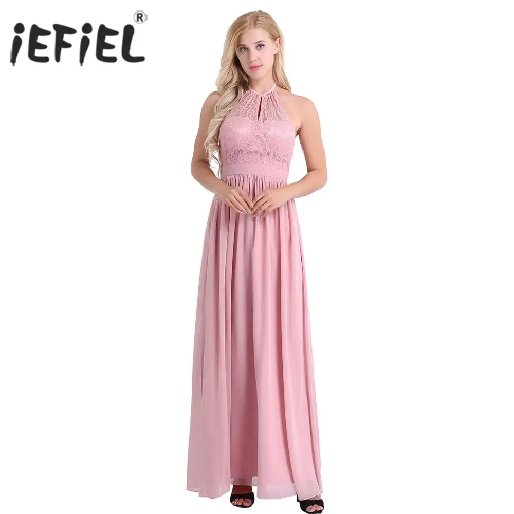 Женское шифоновое платье без рукавов с лямкой на шее|chiffon dress|dresses ladiesgown dress |