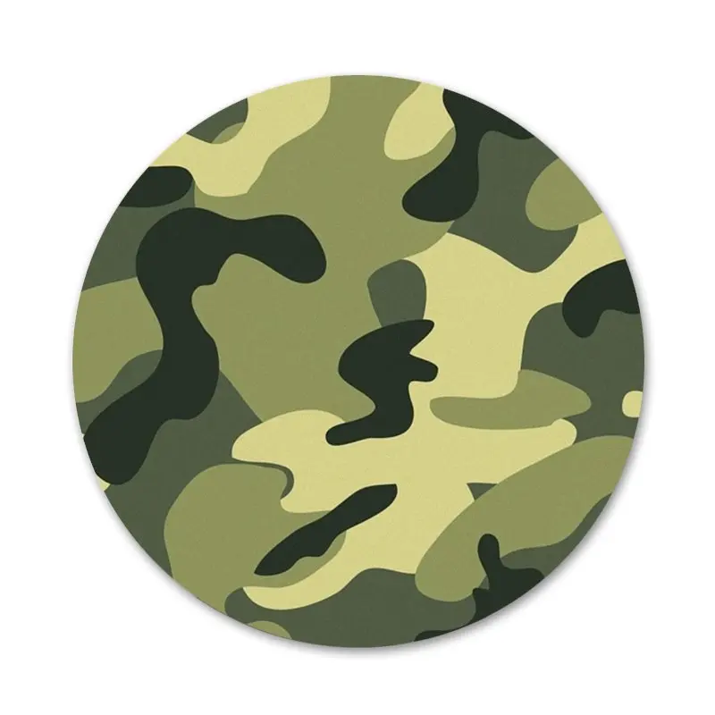 

58mm Camouflage Pattern Camo military Army Icons Pins Badge Decoration Brooches Metal Badges For Backpack Decoration