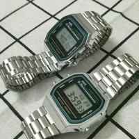 a168w men led digital watch men sports watches men f91 stainless steel wristwatch 2020 aws silver mouse a159 limted