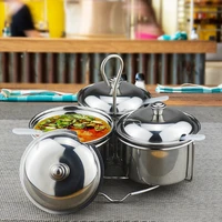 new style high quality cruet condiment spices set with a spice rack stainless steel condiment canister seasoning