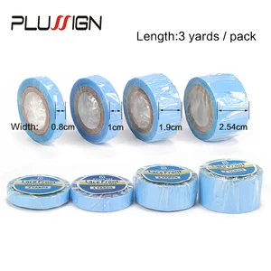 Сверхпрочная клейкая лента, 1 дюйм х 3 ярда, прямая лента для парика на сетке, парик, голубой парик, клейкая лента для волос, супер не блестящий клей для парика