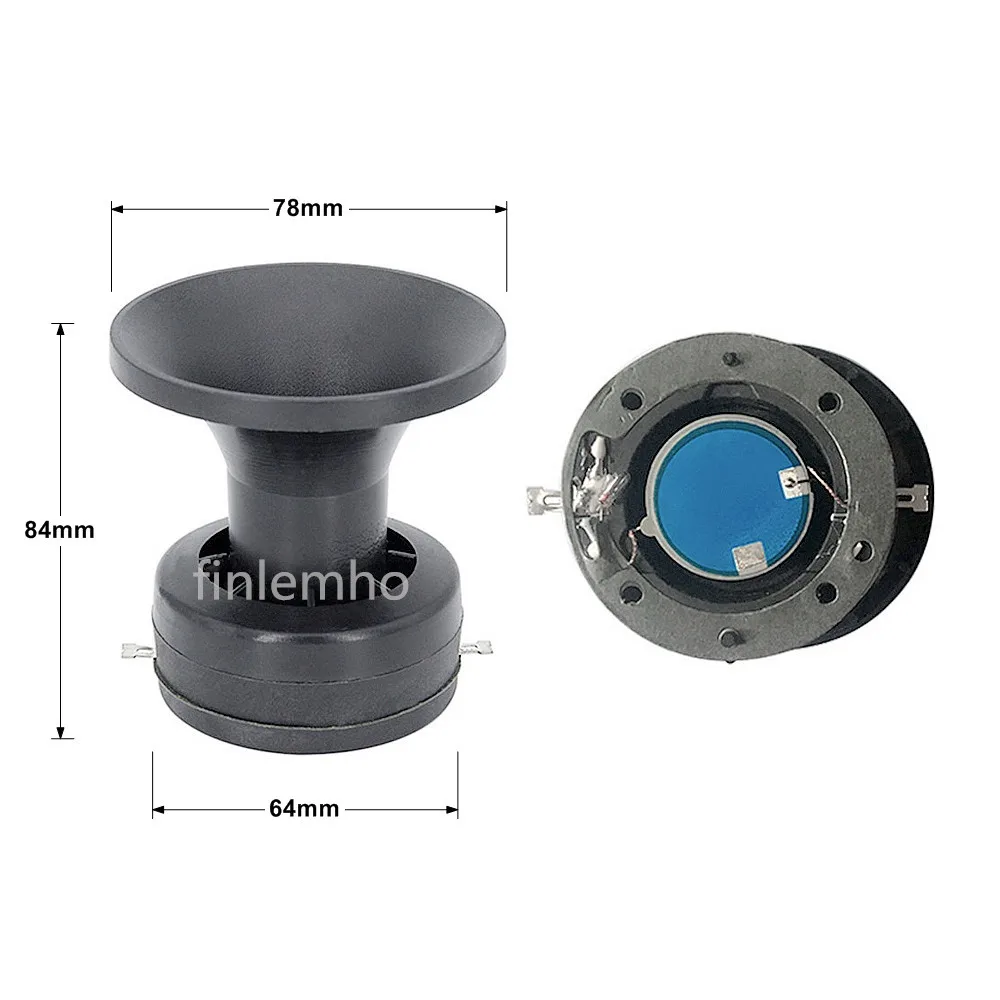 

1PC Tweeter Speaker Piezo Compression Treble Horn Accessories 300W Peak 115dB For Farming Home Theater Professional Audio