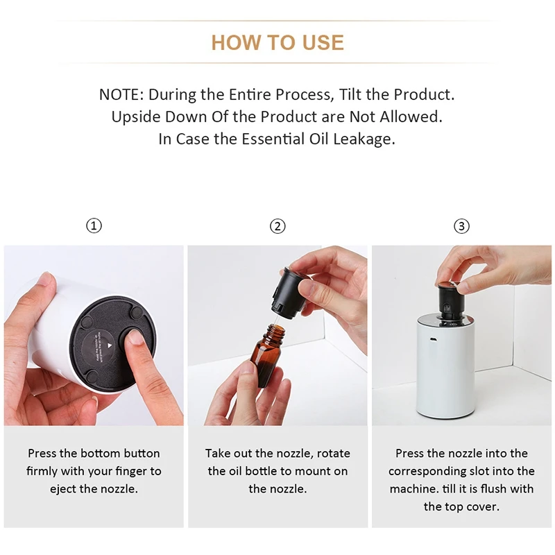 Безводный и беспроводной эфирное масло небулизирующий автомобиль ароматерапия