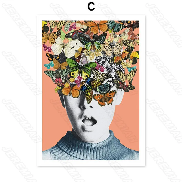 

Decorative Poster Beauty and Garland Nordic Style Art Canvas Print Painting Modern Living Room Bedroom Wall Stickers