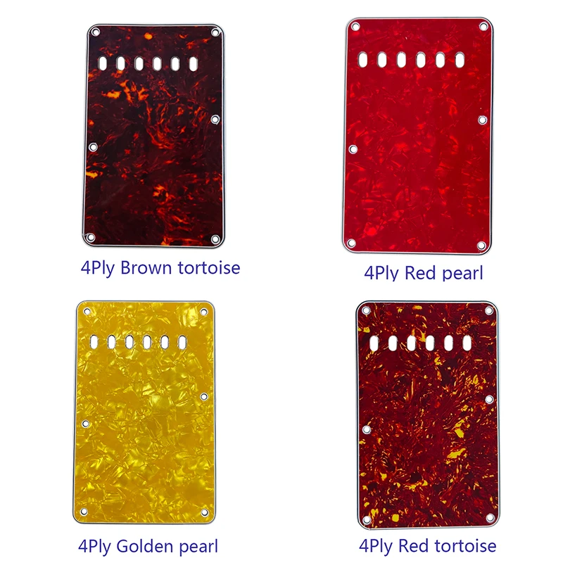 

10pcsXin Yue Custom Guitar Parts - For US Strat Guitar 6 Holes Tremolo Cover Back Plate Guitar Pickguard Scratch Plate