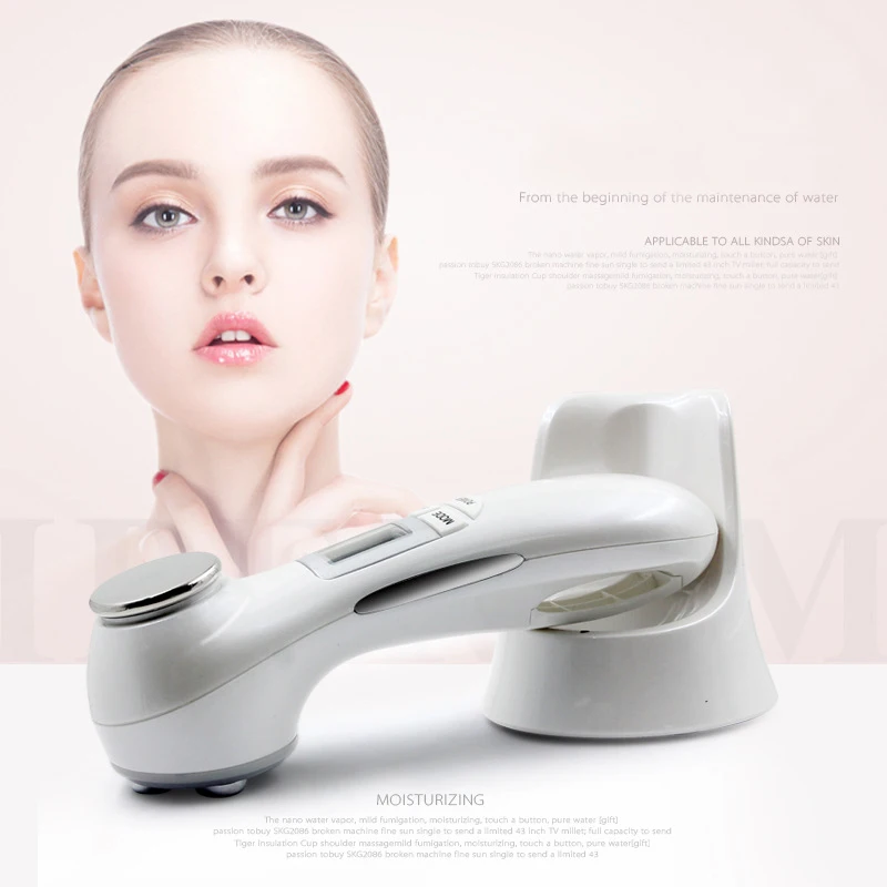 

RF EMS Electroporation Mesotherapy Machine LED Photon Radio Frequency Face Lifting Galvanic Ion Spa Ultrasonic Facial Massager